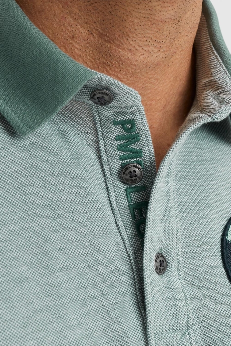 PME legend short sleeve polo two tone pique